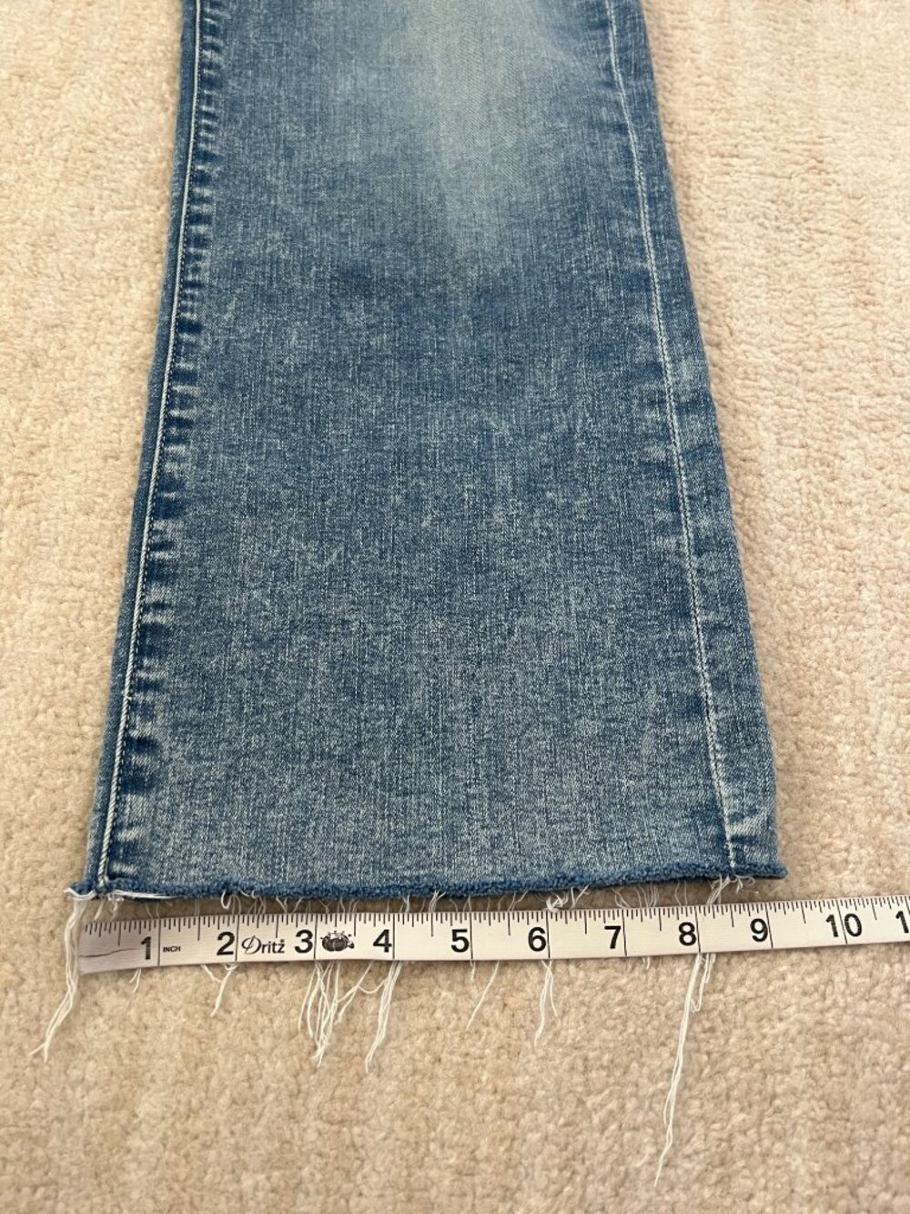 7 For All Mankind Cropped Alexa Blue Jeans 28 - Picture 6 of 12